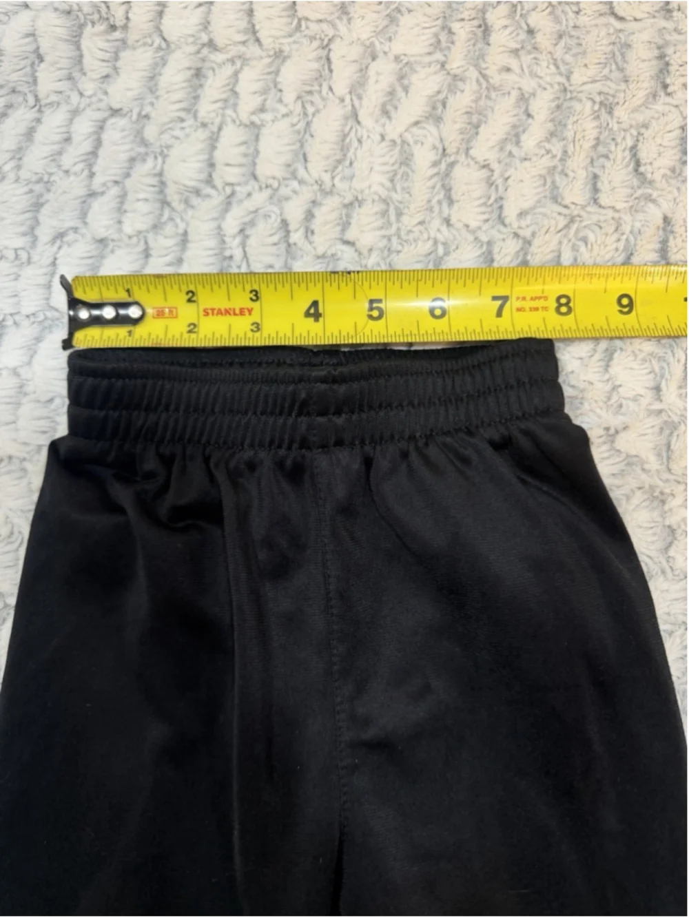 Nike Boys Black Jogger Pants 24M Elastic Waist Pull-On Jersey Polyester